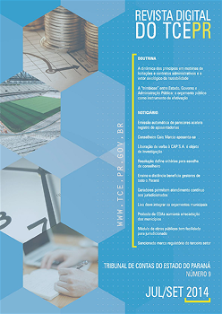 Capa da Revista Digital do TCEPR - Edição 9