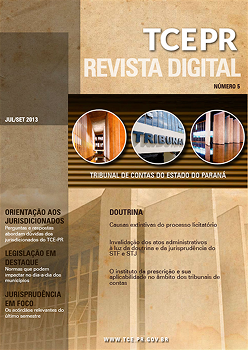 Capa da Revista Digital do TCEPR - Edição 5