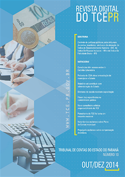 Capa da Revista Digital do TCEPR - Edição 10