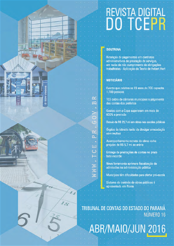 Capa da Revista Digital do TCEPR - Edição 16