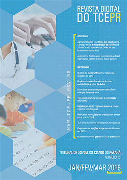 Capa da Revista Digital do TCEPR - Edição 15