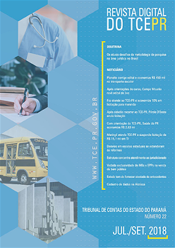 Capa da Revista Digital do TCEPR - Edição 22