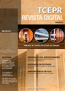 Capa da Revista Digital do TCEPR - Edição 4